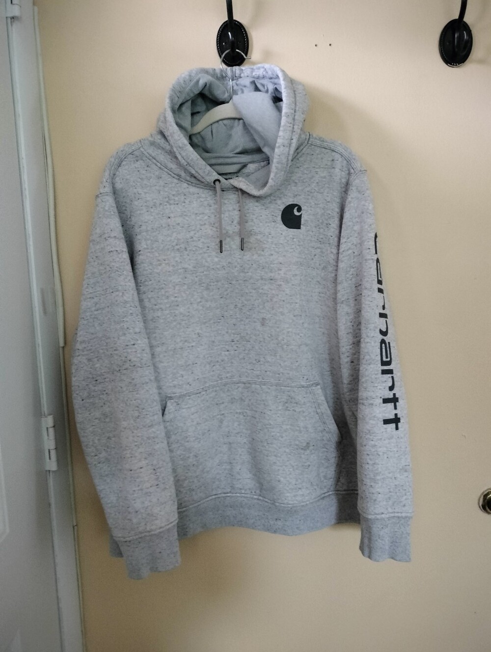 Carhartt Clarksburg Women's Gray Hoodie 3X Relaxed Fit Work Sweatshirt